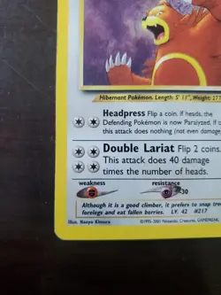 Pokemon Ursaring Neo Discovery Unlimited 15/75 Holo Rare - Image 5