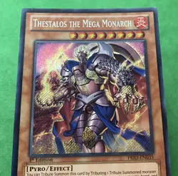 Yu-Gi-Oh! Thestalos the Mega Monarch PRIO-EN035 Secret Rare 1st Ed Nr Mint - Image 3
