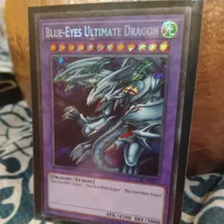 Blue-Eyes Ultimate Dragon LCKC-EN057 Unlimited Secret Rare NM! +Bonus - Image 1