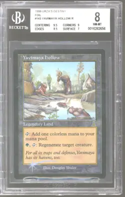Magic MTG Urza's Destiny FOIL Yavimaya Hollow BGS 8 (9.5 9 8.5 7) NEAR MINT NM - Image 1