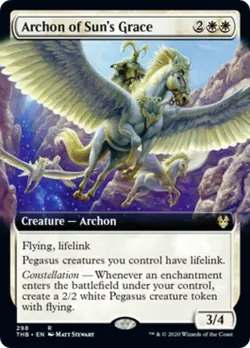 Archon of Sun's Grace - Extended Art - Theros Beyond Death - MTG - Image 1