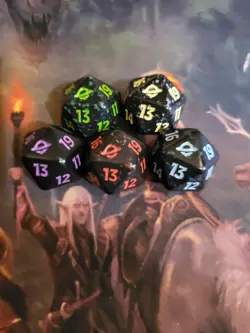MTG , Edge Of Eternities, Spindown D20 dice each one (5 dice in total) - Image 1