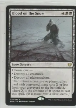 RARE Blood on the Snow Kaldheim Magic the Gathering MTG CCG Card - Image 1