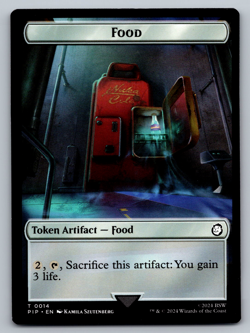 Food T 0014/Robot T 0016 - MTG Universes Beyond: Fallout (PIP) - Image 1