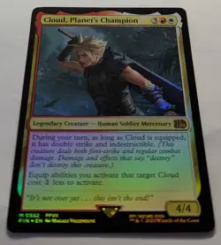 CLOUD, PLANET'S CHAMPION Foil - Final Fantasy MTG Magic: the Gathering - Image 2