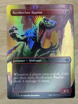 Scytheclaw Raptor (Borderless) The Lost Caverns of Ixalan Foil NM - Image 1