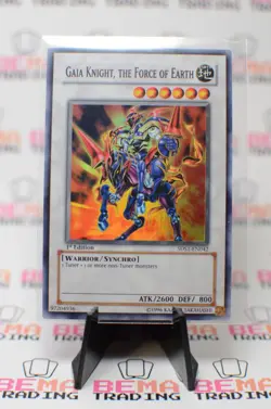 Gaia Knight, the Force of Earth (Super Rare) 5DS1-EN042 5d's 2008 Starter... - Image 1