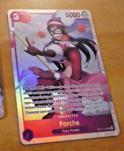 ONE PIECE ENGLISH CARD HOLO GAME CARTE Porche OP07-072 SR EN NM - Image 1