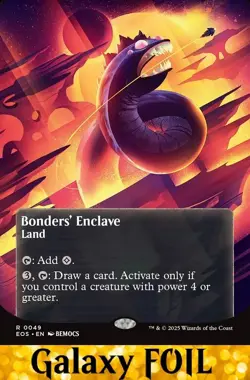 1x - Bonders' Enclave - GALAXY FOIL BORDERLESS #139 - Stellar Sights - NM MTG - Image 2