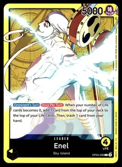 ENEL OP05-098 L AWAKENING OF THE NEW ERA 2023 ONE PIECE CARD GAME NM - Image 1
