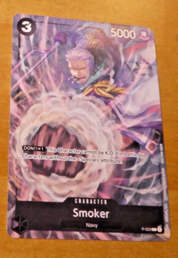 ONE PIECE ENGLISH CARD PROMO GAME CARTE Smoker P-025 EN JCC SEALED NEUF - Image 1