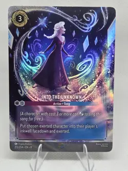 Into the Unknown Enchanted 213/204 Elsa Reign of Jafar Disney Lorcana TCG NM - Image 3