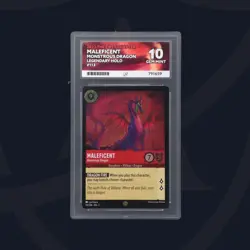 Disney Lorcana TCG Maleficent Monstrous Dragon 113/204 First Chapter Foil ACE 10 - Image 1