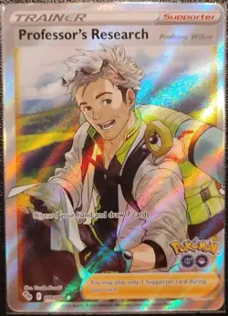 Professors Research 078/078 Pokemon Go NM Full Art Ultra Rare Pokemon Card - Image 1