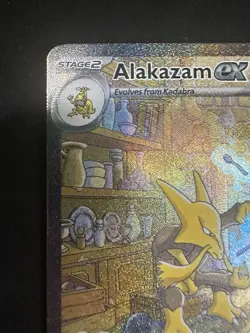 Pokemon TCG Alakazam EX Holo Card 201/165 Scarlet & Violet 151 Series NM English - Image 2