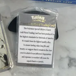 Pokemon Limited Edition 1999 Poliwhirl 23K Gold Plated Trading Card With Box - Image 3