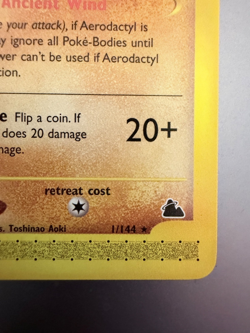 RARE 2003 Pokemon Skyridge Aerodactyl – Card #1/144 EX-MT Never Played 🔥 - Image 4