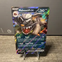 Pokemon Mabosstiff ex Promo Jumbo Cards Holo 086 260 HP EX Stage 1 Oversized - Image 1