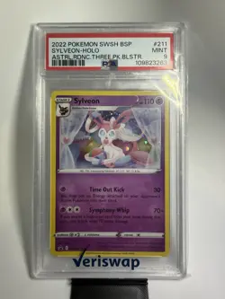 Pokemon Sylveon SWSH211 Black Star Promo Card PSA 9 - Image 1
