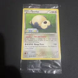 Pokemon Card Snorlax 80/106 Rare Build A Bear Workshop Promo SEALED - Image 1