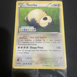 Pokemon Card Snorlax 80/106 Rare Build A Bear Workshop Promo SEALED - Image 2