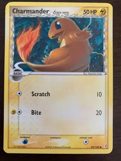 Charmander (Delta Species) 49/100 Crystal Guardians Regular (Lot of 4 Cards) - Image 3