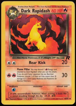 Dark Rapidash #44 Team Rocket Pokemon Card - Image 1