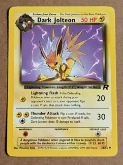 Dark Jolteon (38/82) - Team Rocket Pokemon Card - Image 1