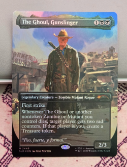 MTG Foil The Ghoul, Gunslinger Borderless Fallout Secret Lair NM - Image 1
