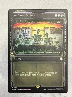 Nuclear Fallout Universes Beyond Fallout foil Sorcery Rare 0331 2024 MTG NM - Image 1