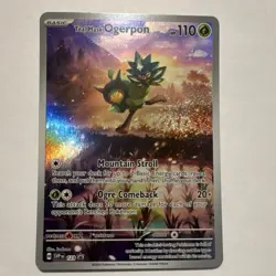 Pokemon Teal Mask Ogerpon SVP 123 Scarlet & Violet Promo Holo 110 HP - Image 1