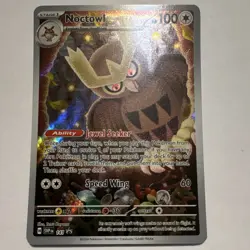 Pokemon Noctowl 141 SVP Scarlet & Violet Promo Holo 100 HP 2024 - Image 1