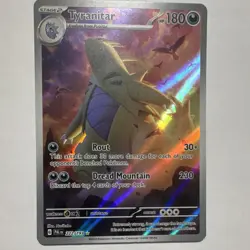 Pokemon Tyranitar 222/193 Sv02 Paldea Evolved Illustration Rare Holo 180 HP - Image 1