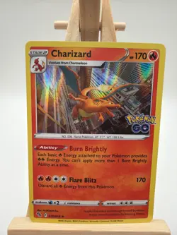 Charizard 010/078 Pokemon Go Holo Rare Pokemon TCG 2022 NM - Image 1