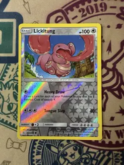 Pokemon TCG Lickitung Unified Minds 161/236 Reverse Holo - Image 3