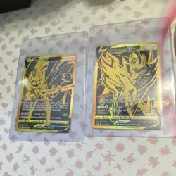 Pokemon TCG Sword & Shield Zacian V, Zamazenta V Black Star Promo Lot - Image 1