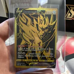 Pokemon TCG Sword & Shield Zacian V, Zamazenta V Black Star Promo Lot - Image 4