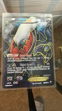 Pokemon Darkrai EX Full Art Ultra Rare Holo 107/108 Dark Explorers Card - Image 2
