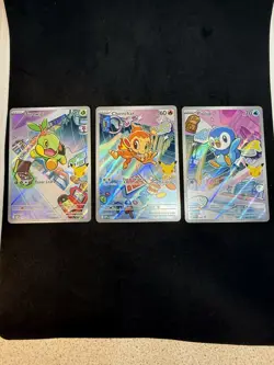 Pokemon TCG First Partner Collection Turtwig Chimchar and Piplup - Image 1