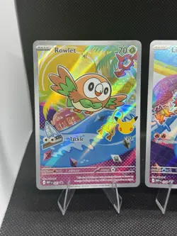 Pokemon First Partner Illustration Set- Rowlet, Litten, & Popplio *MINTY* - Image 3