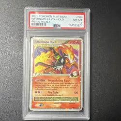 Pokemon Rising Rivals Infernape 4 Lv.X Holo Ultra Rare 108/111 PSA 8 2009 - Image 1