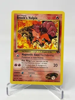 Pokemon Gym Challenge 1st Edition Brock's Vulpix 37/132 Regular NM - Image 1