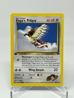 Pokemon Gym Challenge 1st Edition Koga's Pidgey 49/132 Regular NM - Image 1