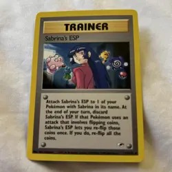 Pokemon TCG Sabrina's ESP Gym Heroes 117/132 Regular Unlimited Uncommon - Image 1
