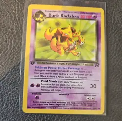 Dark Kadabra 1st Edition 039/82 Pokemon Card – MINT – Team Rocket (TR) - Image 1