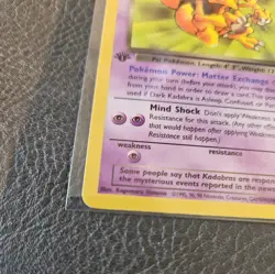 Dark Kadabra 1st Edition 039/82 Pokemon Card – MINT – Team Rocket (TR) - Image 5