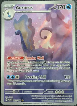 Aurorus 92/88 Illustration Rare Pokemon Perfect Order ME03 NM Condition - Image 1