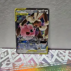 Pokemon Mega Lopunny & Jigglypuff Tag Team GX 165/236 Cosmic Eclipse NM - Image 1