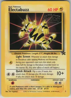✰ ELECTABUZZ 2 PROMO WIZARDS BLACK STAR PROMOS POKEMON MP ✰ BOX1ROW4MMP3 - Image 2