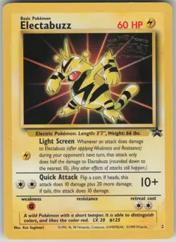 ✰ ELECTABUZZ 2 PROMO WIZARDS BLACK STAR PROMOS POKEMON MP ✰ BOX1ROW4MMP4 - Image 2